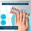 Marca: NOOVES. Imagen: Cocoa_Milk_2Mesa_de_trabajo_2.jpg. NOOVES NAILS Láminas de Uñas de Gel Precurado Premium - Cocoa Milk | Nude | Tiras De Uñas De Gel semicurado| Pegatinas Uñas Semipermanente en Gel| Gel Nail stickers| Uñas de gel Pegatinas