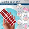 Marca: NOOVES. Imagen: JtaimeMesadetrabajo4.jpg. NOOVES - Láminas de Gel para Uñas|Je t'aime - Rojo 20 uds, Uñas de Gel Semicuradas Premium, Gel Nail Stickers,Pegatinas Uñas de Gel, Incluye 1 Lima de Uñas y 1 Palito de Naranjo, Vegano
