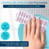 Marca: NOOVES. Imagen: LavanderMesadetrabajo2.jpg. NOOVES - Láminas de Gel para Uñas|Lavander - Nail Art 20 uds, Uñas de Gel Semicuradas Premium, Gel Nail Stickers,Pegatinas Uñas de Gel, Incluye 1 Lima de Uñas y 1 Palito de Naranjo, Vegano