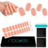 Marca: NOOVES. Imagen: LittlePeachMesadetrabajo1.jpg. NOOVES NAILS Láminas de Uñas de Gel Precurado Premium - Little Peach | Naranja | Tiras De Uñas De Gel semicurado| Pegatinas Uñas Semipermanente en Gel| Gel Nail stickers| Uñas de gel Pegatinas