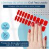 Marca: NOOVES. Imagen: Mesa_de_trabajo_2rojo.jpg. NOOVES NAILS Láminas de Uñas de Gel Precurado Premium - Crimson Red - Rojo | Tiras De Uñas De Gel Semicurado| Pegatinas Uñas Semipermanente en Gel| Gel Nail stickers| Uñas de gel Pegatinas