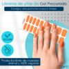 Marca: NOOVES. Imagen: Orange_GlowMesa_de_trabajo_2.jpg. NOOVES NAILS Láminas de Uñas de Gel Precurado Premium - Orange Glow | Naranja | Tiras De Uñas De Gel semicurado| Pegatinas Uñas Semipermanente en Gel| Gel Nail stickers| Uñas de gel Pegatinas