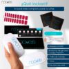 Marca: NOOVES. Imagen: PackRubyGlazeMesadetrabajo5.jpg. Láminas de Uñas de Gel Precurado Glitter + Lámpara de secado de uñas UV/LED PORTÁTIL 8w|Tiras De Uñas De Gel semicurado|Pegatinas Uñas Semipermanente en Gel|Gel Nail stickers|Uñas de gel Pegatinas