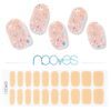 Marca: NOOVES. Imagen: Peach-Galettes.jpg. NOOVES NAILS Láminas de Uñas de Gel Precurado Premium - Peach Galettes - Art Design | Tiras De Uñas De Gel semicurado| Pegatinas Uñas Semipermanente en Gel| Gel Nail stickers| Uñas de gel Pegatinas
