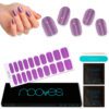 Marca: NOOVES. Imagen: Purple_TwistMesa_de_trabajo_1.jpg. NOOVES NAILS Láminas de Uñas de Gel Precurado Premium - Purple Twist | Violeta | Tiras De Uñas De Gel semicurado| Pegatinas Uñas Semipermanente en Gel| Gel Nail stickers| Uñas de gel Pegatinas