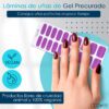 Marca: NOOVES. Imagen: Purple_TwistMesa_de_trabajo_2.jpg. NOOVES NAILS Láminas de Uñas de Gel Precurado Premium - Purple Twist | Violeta | Tiras De Uñas De Gel semicurado| Pegatinas Uñas Semipermanente en Gel| Gel Nail stickers| Uñas de gel Pegatinas