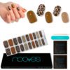 Marca: NOOVES. Imagen: SafariMesadetrabajo1.jpg. NOOVES - Láminas de Gel para Uñas|Safari - Nail Art | 20 uds, Uñas de Gel Semicuradas Premium, Gel Nail Stickers,Pegatinas Uñas de Gel, Incluye 1 Lima de Uñas y 1 Palito de Naranjo, Vegano