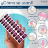 Marca: NOOVES. Imagen: VelvetHaloMesadetrabajo4.jpg. NOOVES NAILS Láminas de Uñas de Gel Precurado Premium - Velvet Halo - Violeta | Tiras De Uñas De Gel semicurado| Pegatinas Uñas Semipermanente en Gel| Gel Nail stickers| Uñas de gel Pegatinas