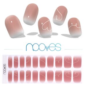 Marca: NOOVES. Imagen: latte_Romance_3.jpg. NOOVES NAILS Láminas de Uñas de Gel Precurado Premium - Latte Romance | Art Design (Marrrón) | Tiras De Uñas De Gel semicurado| Pegatinas Uñas Semipermanente en Gel| Gel Nail stickers| Uñas de gel Pegatinas