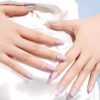 Marca: NOOVES. Imagen: lavandermilk_6.jpg. NOOVES - Láminas de Gel para Uñas|Lavender Milk - Violeta 20 uds, Uñas de Gel Semicuradas Premium, Gel Nail Stickers,Pegatinas Uñas de Gel, Incluye 1 Lima de Uñas y 1 Palito de Naranjo, Vegano