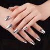 Marca: NOOVES. Imagen: sheen_1.jpg. NOOVES NAILS Láminas de Uñas de Gel Precurado Premium - Silver Sheen | Silver Sheen | Tiras De Uñas De Gel semicurado| Pegatinas Uñas Semipermanente en Gel| Gel Nail stickers| Uñas de gel Pegatinas