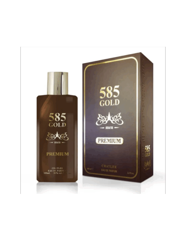 Marca: CHATLER. Imagen: 585-men-premium.png. Chatler 585 GOLD MEN PREMIUM. Eau de Parfum para hombre (100ml).