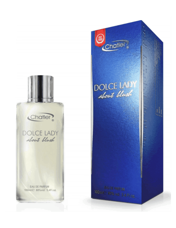 Marca: CHATLER. Imagen: dolce-lady-blush-100ml.png. Chatler DOLCE LADY BLUSH. Fragancia para mujer (100 ml).