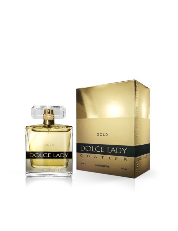 Marca: CHATLER. Imagen: dolce-lady-gold-100-ml.jpg. Chatler DOLCE LADY GOLD. Fragancia para mujer (100 ml).