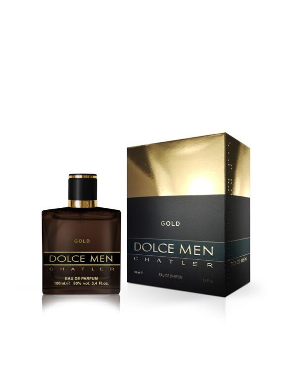 Marca: CHATLER. Imagen: dolce-men-gold-100-ml.jpg. Chatler DOLCE MEN GOLD. Fragancia para hombre (100 ml).