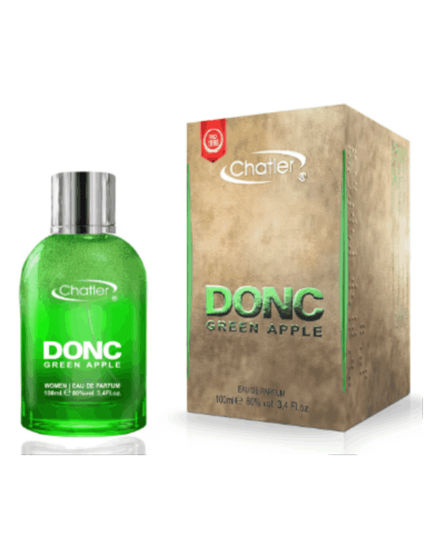 Marca: CHATLER. Imagen: donc-green-apple-chatler.png. Chatler DONC GREEN APPLE. Eau de Parfum para mujer (100ml).