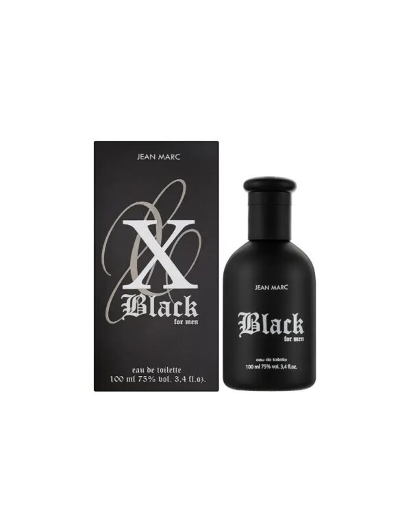 Marca: Jean Marc. Imagen: perfume-jm-x-black-100-ml-jean-marc.jpg. Jean Marc X BLACK. Eau de Toilette para hombre (100 ml).