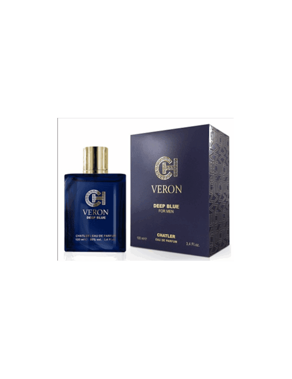 Marca: CHATLER. Imagen: veron-deep-blue-men-chatler.png. Chatler VERON DEEP BLUE MEN. Fragancia para hombre (100ml).