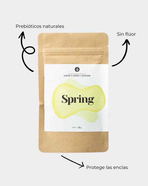 Marca: BANBU. Imagen: 3.Producto_Beneficios1_bf93684d-2c04-49b9-ba9a-e2edffe49fed.jpg. Refill Pasta de Dientes en Polvo ECO SPRING. 120ml.