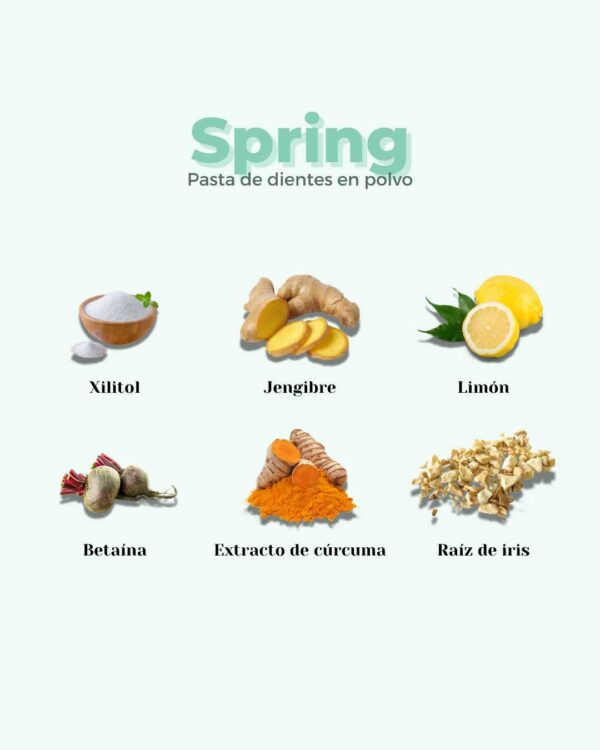 Marca: BANBU. Imagen: 4.Ingredientes_d696c33c-e997-4d15-b6e4-01549bb896bb.jpg. Pasta de Dientes en Polvo ECO SPRING. 60ml.