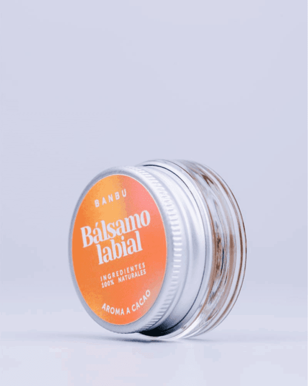 Marca: BANBU. Imagen: Balsamo_labios_cacao_packaging.png. Bálsamo Labial ECO Aroma CACAO. 5ml.
