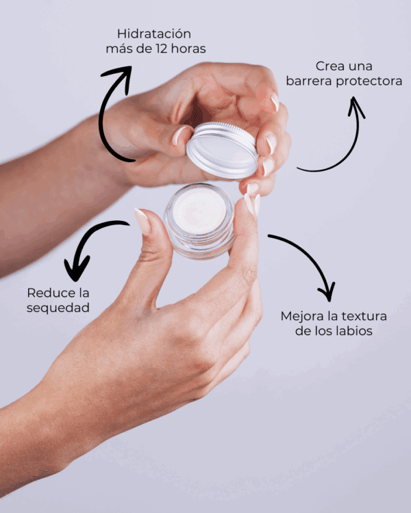 Marca: BANBU. Imagen: Balsamo_labios_coco_beneficios.png. Bálsamo Labial ECO Aroma COCO. 5ml.