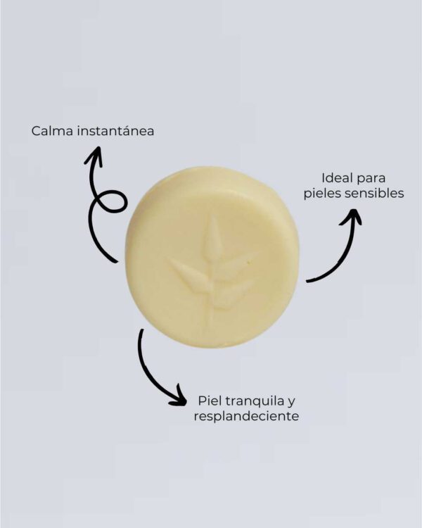 Marca: BANBU. Imagen: Crema_corporal_soothie_beneficios.jpg. Crema Corporal Sólida ECO Piel Sensible SOOTHIE. 50ml.