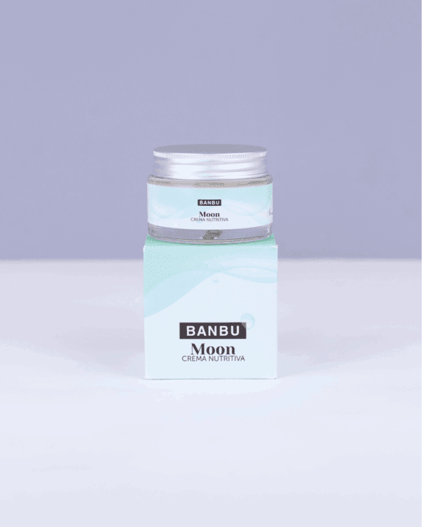 Marca: BANBU. Imagen: Crema_facial_antiedad_moon_packaging.png. Crema Facial ECO Nutritiva Well Aging MOON. 50ml.
