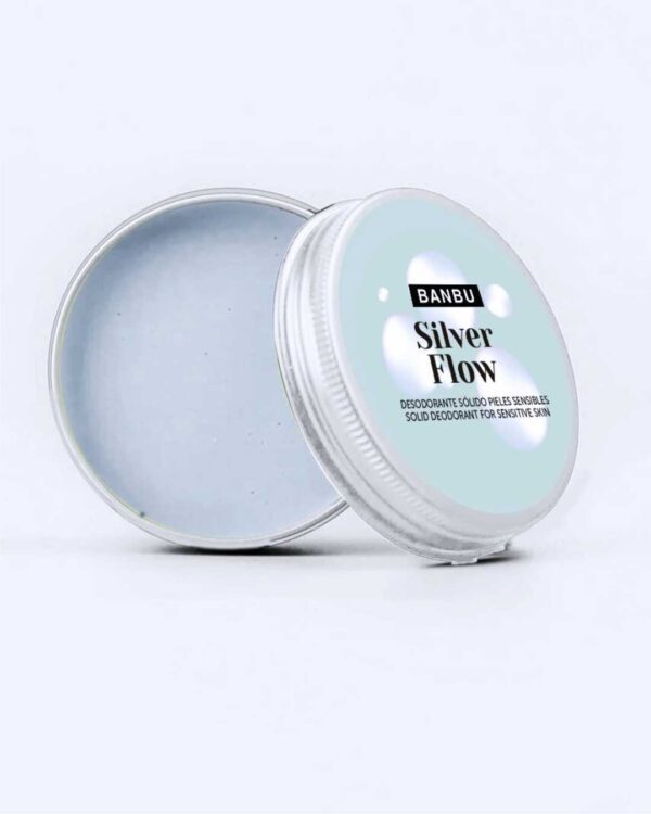 Marca: BANBU. Imagen: Desodorante_crema_silver_flow_packaging.jpg. Desodorante Crema ECO Piel Sensible SILVER FLOW. 50ml.