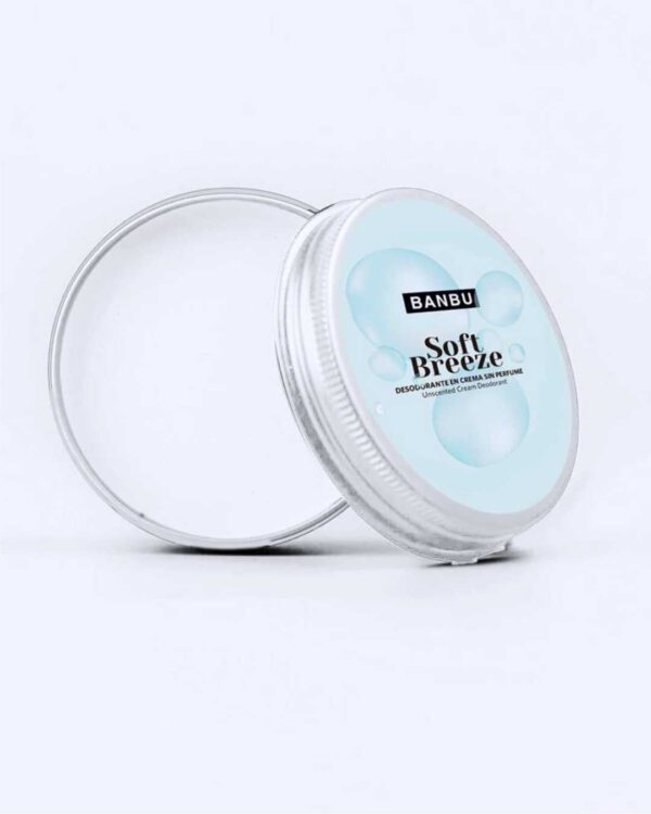 Marca: BANBU. Imagen: Desodorante_crema_soft_breeze_packaging.jpg. Desodorante Crema ECO Piel Sensible SOFT BREEZE. 50ml.