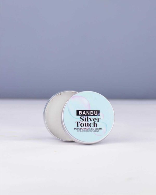 Marca: BANBU. Imagen: Desodorante_en_crema_silver_touch_packaging.jpg. Desodorante Crema ECO Piel Sensible SILVER TOUCH. 50ml.