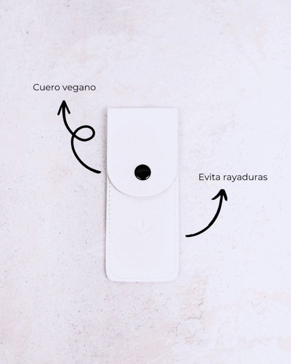 Marca: BANBU. Imagen: Funda_maquinilla_de_afeitar_caracteristicas.png. Funda Maquinilla de Afeitar Blanca