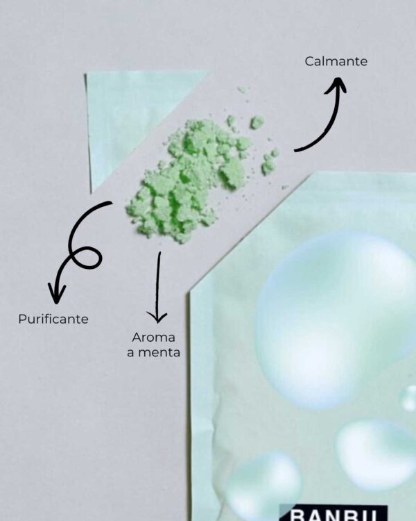 Marca: BANBU. Imagen: Gel_Polvo_freedom_beneficios.jpg. Gel de Ducha en Polvo ECO Mentolado FREEDOM. 30gr./250ml.