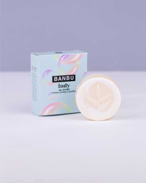 Marca: BANBU. Imagen: Gel_intimo_indy_packaging.jpg. Gel Íntimo con probióticos y prebióticos Indy. 50gr.