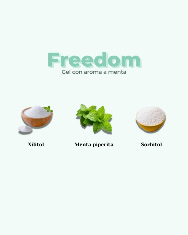 Marca: BANBU. Imagen: Gel_polvo_freedom_ingredientes.jpg. Gel de Ducha en Polvo ECO Mentolado FREEDOM. 30gr./250ml.