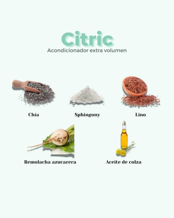 Marca: BANBU. Imagen: Ingredientes_56410637-31e3-47b0-acc1-59cd250b2fd9.jpg. Acondicionador Sólido ECO Cabello Fino CITRIC. 50gr.