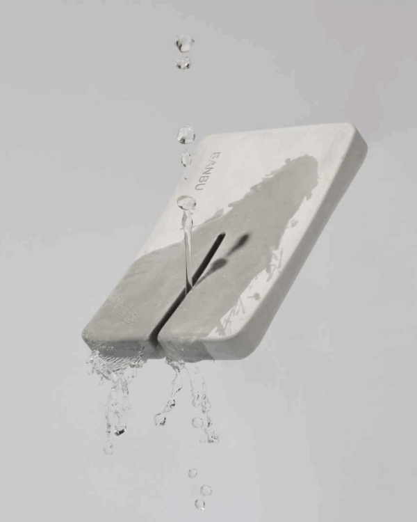 Marca: BANBU. Imagen: Jabonera_hollow_mojada.png. Jabonera Pequeña Hollow