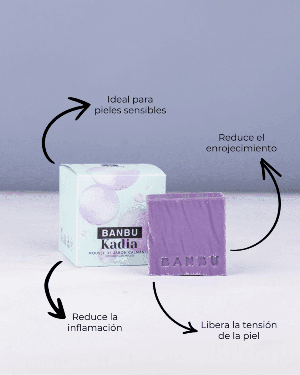 Marca: BANBU. Imagen: Mousse_facial_kadia_caracteristicas.png. Mousse Facial ECO Piel Sensible KADIA. 100gr.