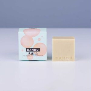 Marca: BANBU. Imagen: Mousse_limpiador_facial_Aura_packaging.jpg. Mousse Facial ECO Piel Normal y Seca AURA. 100gr.