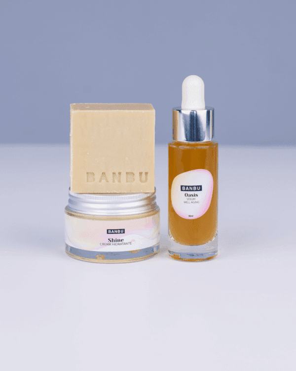 Marca: BANBU. Imagen: Pack_facial_medio_piel_seca.png. Pack Rutina Facial MEDIA ECO - Well Aging PIEL SECA