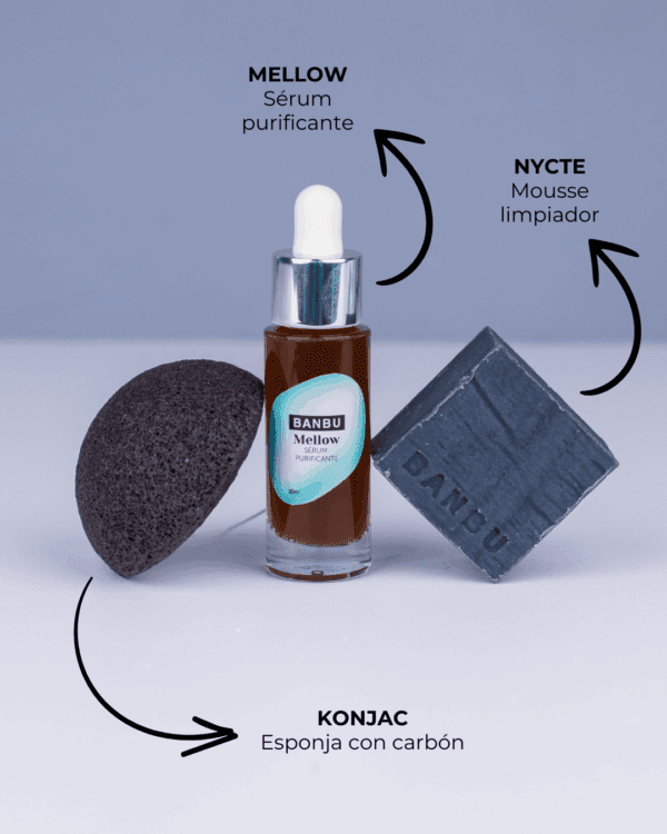 Marca: BANBU. Imagen: Pack_facial_piel_acneica_productos.png. Pack Rutina Facial ECO - PIEL ACNEICA