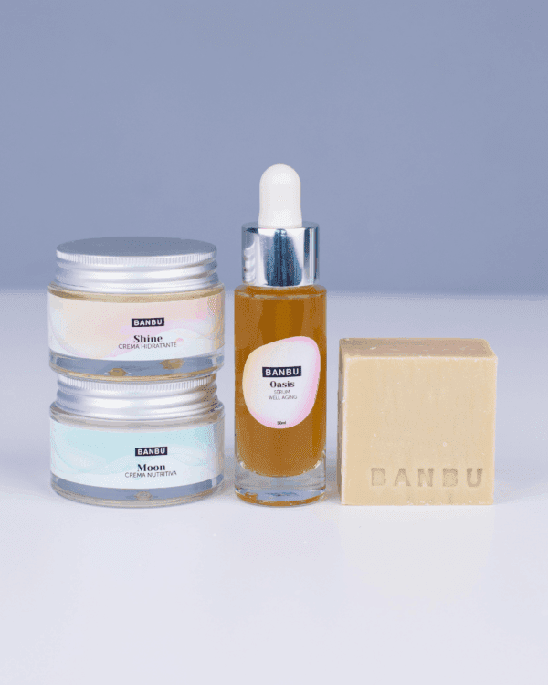 Marca: BANBU. Imagen: Pack_facial_piel_seca.png. Pack Rutina Facial COMPLETA ECO - Well Aging PIEL SECA