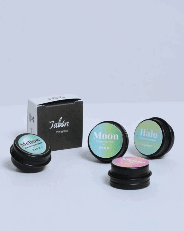 Marca: BANBU. Imagen: Pack_mini_tallas_piel_grasa_packaging.png. Pack Mini Tallas ECO - Basic Essential Facial PIEL MIXTA Y GRASA