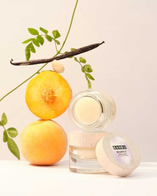 Marca: BANBU. Imagen: Perfume_solido_natural_respect.jpg. Perfume Sólido ECO Afrutado RESPECT. 15ml.