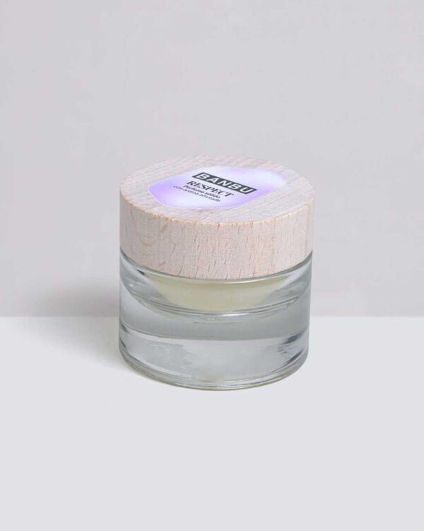 Marca: BANBU. Imagen: Perfume_solido_respect_packaging.jpg. Perfume Sólido ECO Afrutado RESPECT. 15ml.