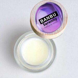 Marca: BANBU. Imagen: Perfume_solido_serenity_packaging.jpg. Perfume Sólido ECO SERENITY. 15ml.