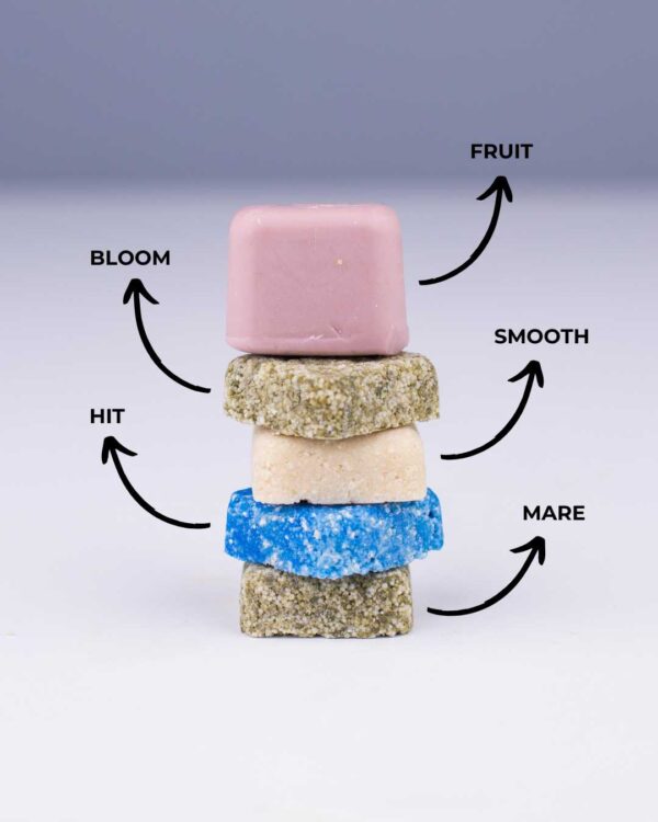 Marca: BANBU. Imagen: Producto_Beneficios2_fbc76533-610b-4095-9e20-e09fa246cbbd.jpg. Pack Mini Tallas ECO - Basic Essential Capilar FRUIT. 60gr. en total.