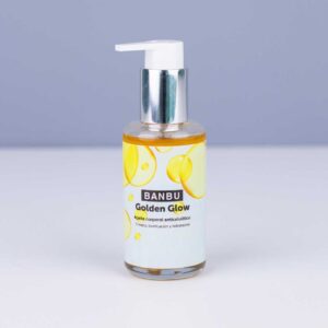 Marca: BANBU. Imagen: Producto_Packaging_07ab4d40-0467-4379-94a9-05498524888e.jpg. Aceite corporal Golden Glow. 100ml.