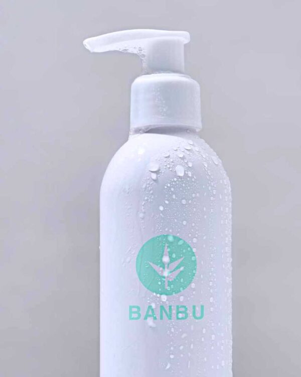 Marca: BANBU. Imagen: Producto_Packaging_24669e16-a13e-4d08-af2d-b91152542783.jpg. Botella para Gel en Polvo (ducha o peinado)