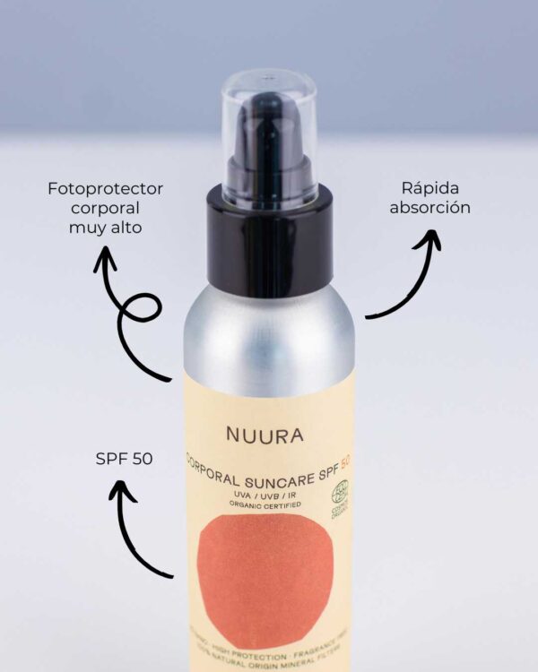 Marca: BANBU. Imagen: Protector_solar_coporal_nuura_caracteristicas.jpg. Crema Solar Corporal. 125ml.